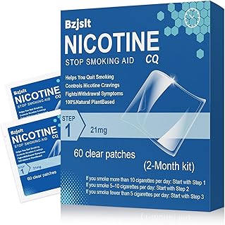 Step 1 Nicotine Patches, 21mg Quit Smoking Aids Patches, Helping Quit Patch, Each Patch Provides a 24-Hour Nicotine Transdermal Effect, 60 Counts Quit Smoking Stickers that Work 2 Months