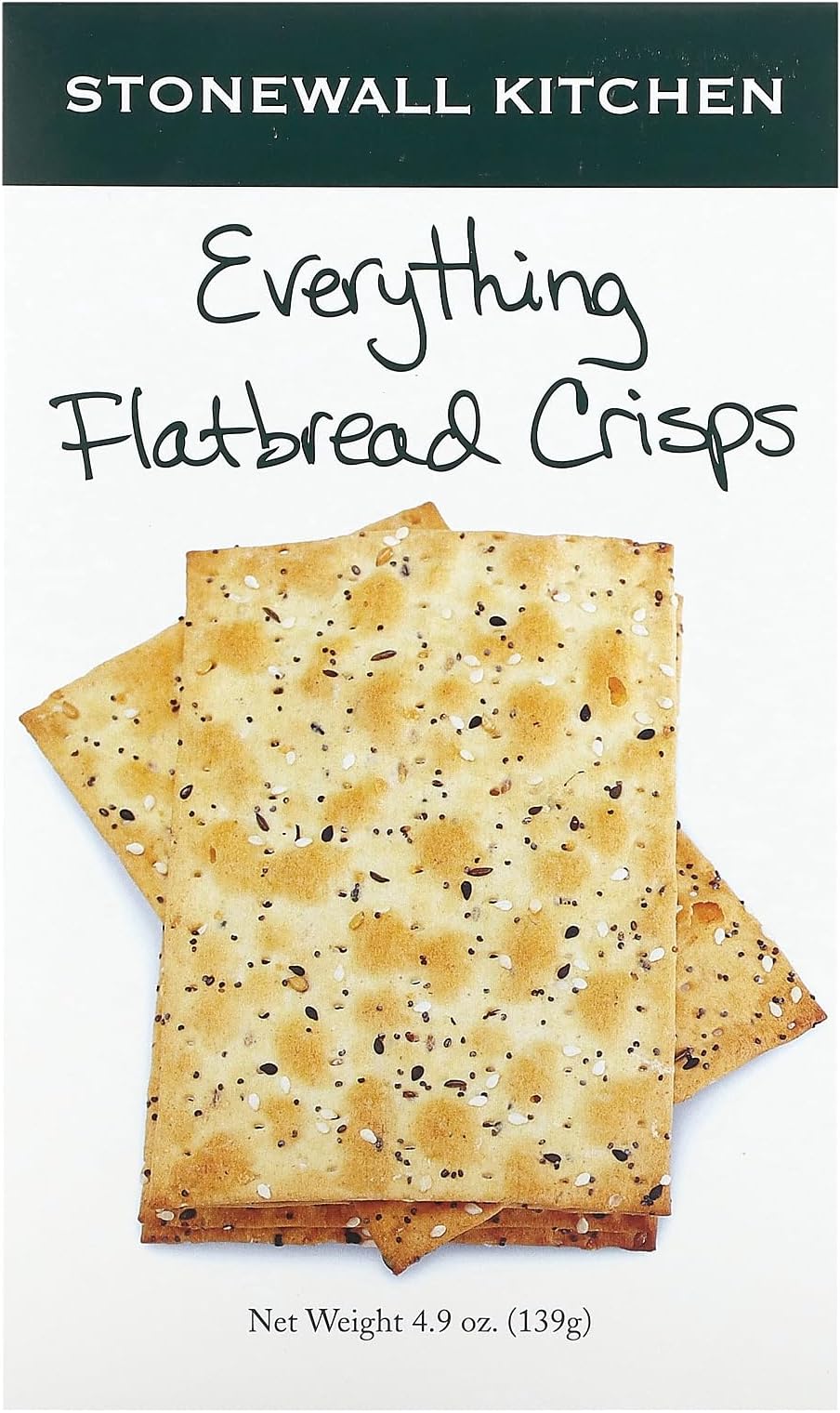 Stonewall Kitchen Everything Flatbread Crisps, 4.9 Ounce