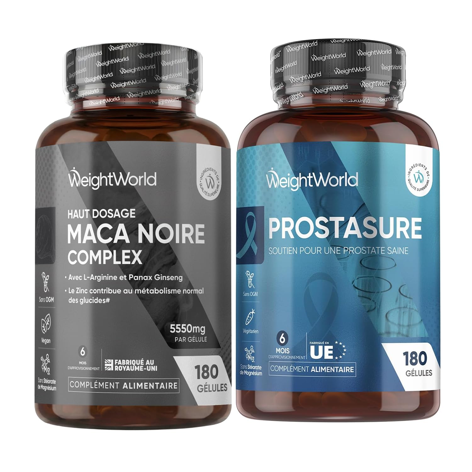 Prostasur Saw Palmetto Palmier Nain + Maca Noire, Ginseng 180 Gélules