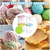 OFFCUP Ice Cream Pint Containers 24oz 4-Pack With Scoops - BPA-Free Reusable Cups for Ninja CREAMi Deluxe NC500 NC501 Series