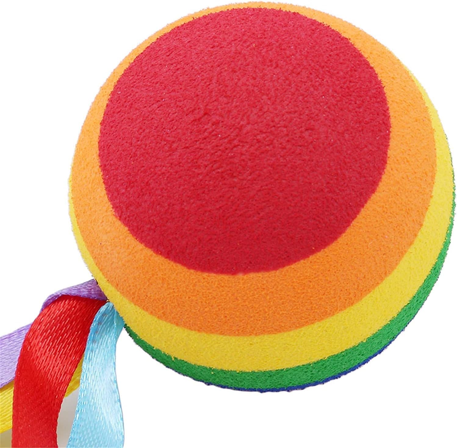 YuanHolumid Car Antenna Ball EVA Aerial Long Ribbon Rainbow Ball Car-Styling Vehicle Antenna Decoration Professional and Fashion Exterior Accessories