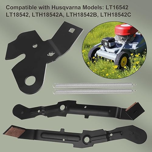 Miniatura 7 de 532151785 Kit de levas de rodillo con soporte de brazo, compatible con Husqvar-na, Craftsm-an, AYP LT1000 LT2000 para plataforma de cortacésped