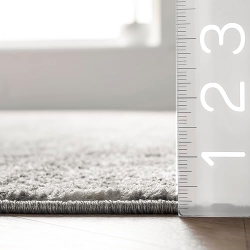 Miniatura 2 de nuLOOM Deedra - Alfombra abstracta moderna, 8.2 x 11.6pies, color gris