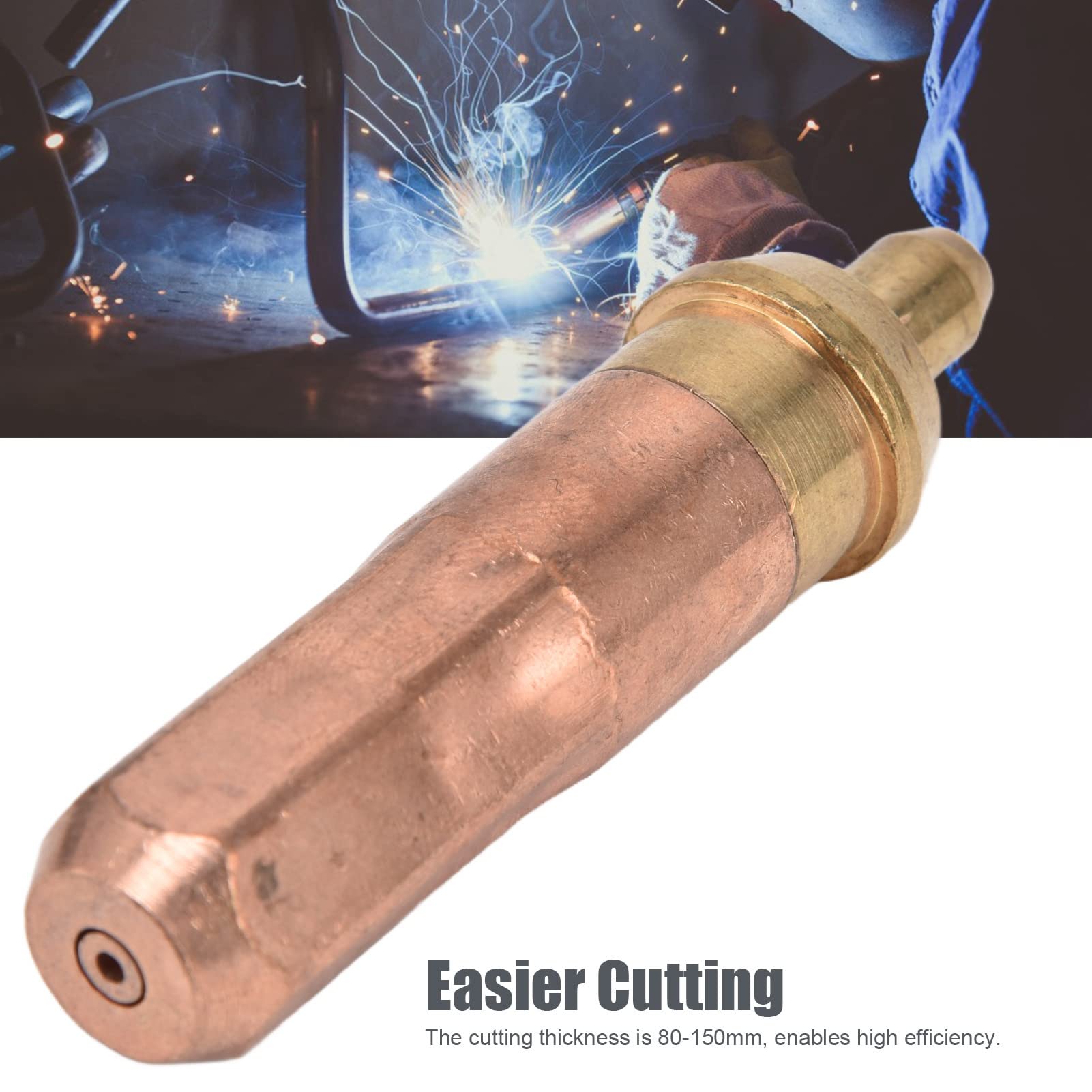 5Pcs G01?300 1# Acetylene Cutting Tip Welding Torch Nozzle Accessory Tool Set Kit sobaric Cutting Tips Copper Cutting Nozzles Torch Consumables