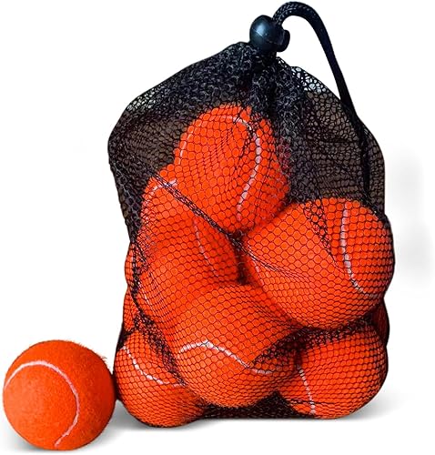 Miniatura 14 de Magicorange Pelotas de tenis, paquete de 12 pelotas de tenis de entrenamiento avanzado, pelotas de práctica, vienen con bolsa de malla para un fácil