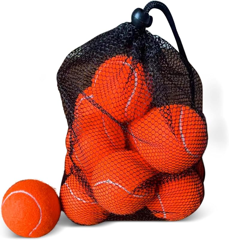 Pelota de tenis Magicorange para entrenamiento y juego de mascotas | Entrenamiento avanzado, Pelotas de práctica duraderas, Pelotas de juego para perros, Bolsa de malla para facilitar el transporte, Apto para principiantes