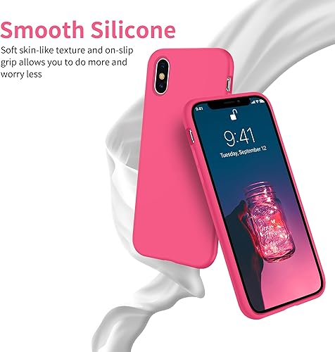 Miniatura 2 de OTOFLY Funda ultradelgada para iPhone X, ultrafina, goma de silicona suave de primera calidad, carcasa protectora de cuerpo completo compatible con