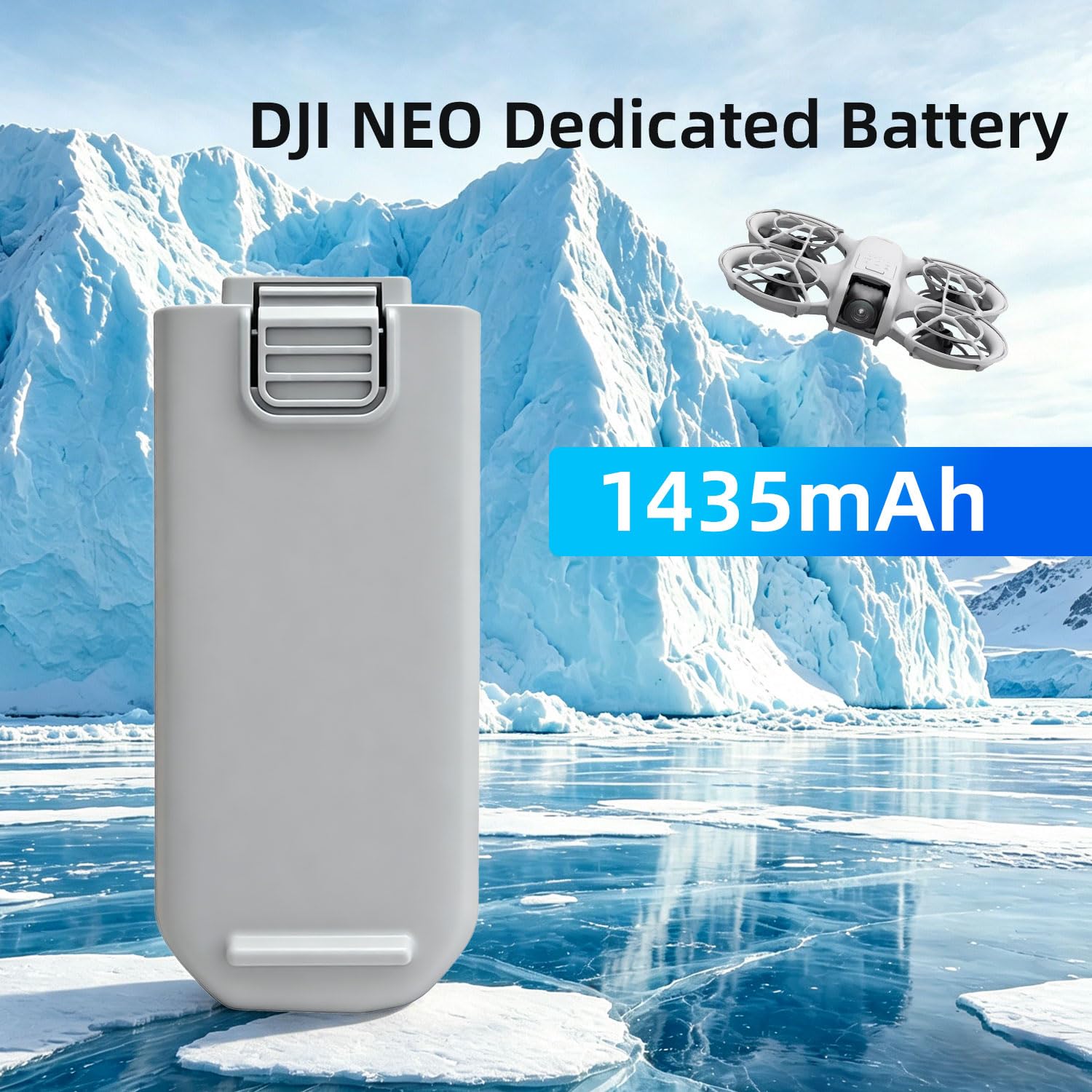 DJI Neo Batterie Li-ion 1435 mAh Lot de 2 Rechange Intelligente Compatible Drone DJI Neo