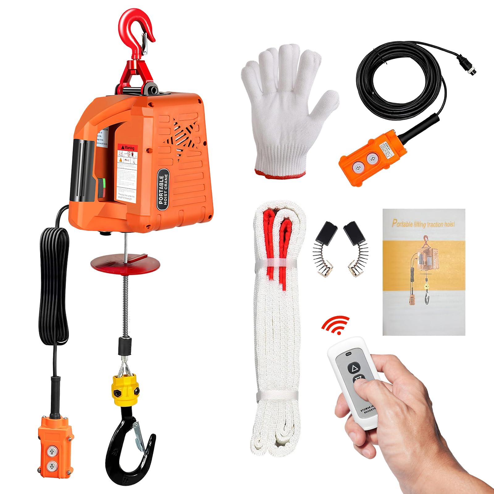 3-in-1 Electric Hoist - 2200lb Capacity -9