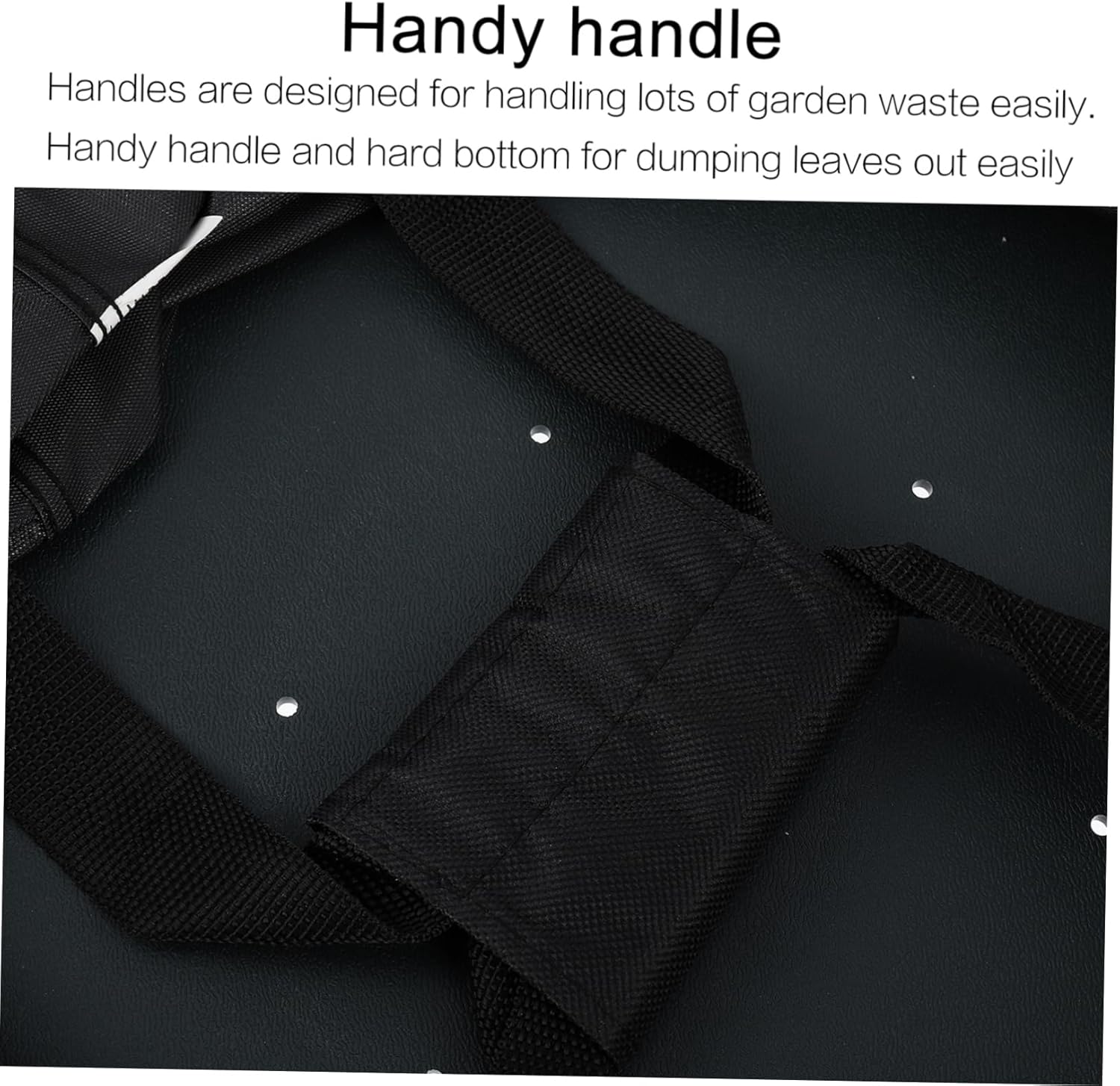 VOSAREA Foldable Leaf Waste Bag for Gardening Heavy Duty Portable Trash Can Reinforced Handles Collapsible Lawn Debris Collection Bag