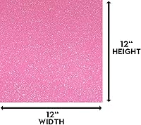 Vista 3 de Cartulina rosa con purpurina, 10 hojas de papel con purpurina de alta calidad, papel pesado de construcción brillante de 12 x 12 pulgadas