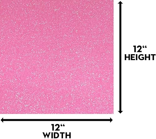 Miniatura 3 de Cartulina rosa con purpurina, 10 hojas de papel con purpurina de alta calidad, papel pesado de construcción brillante de 12 x 12 pulgadas para
