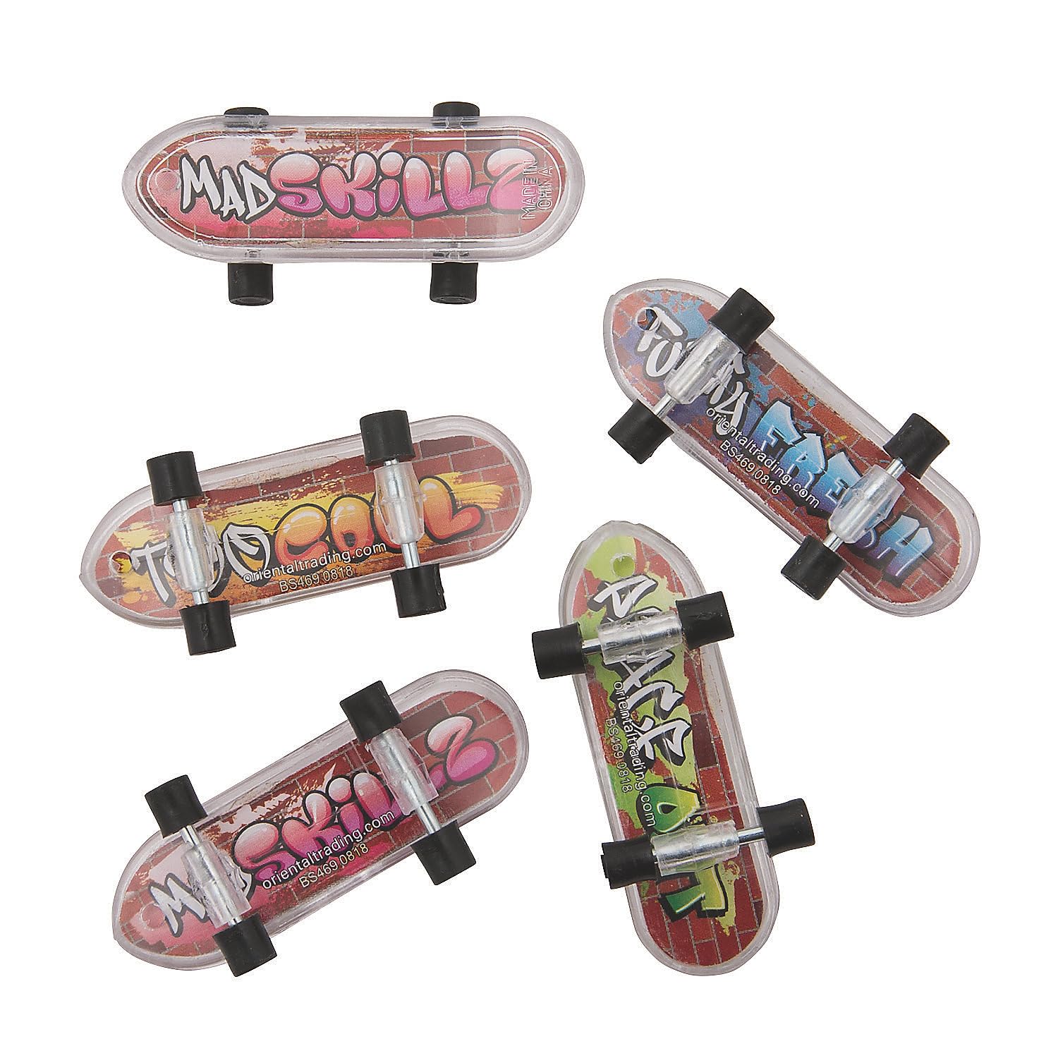 Fun Express Graffiti MINI Skateboards 3DZ - Toys - 36 Pieces