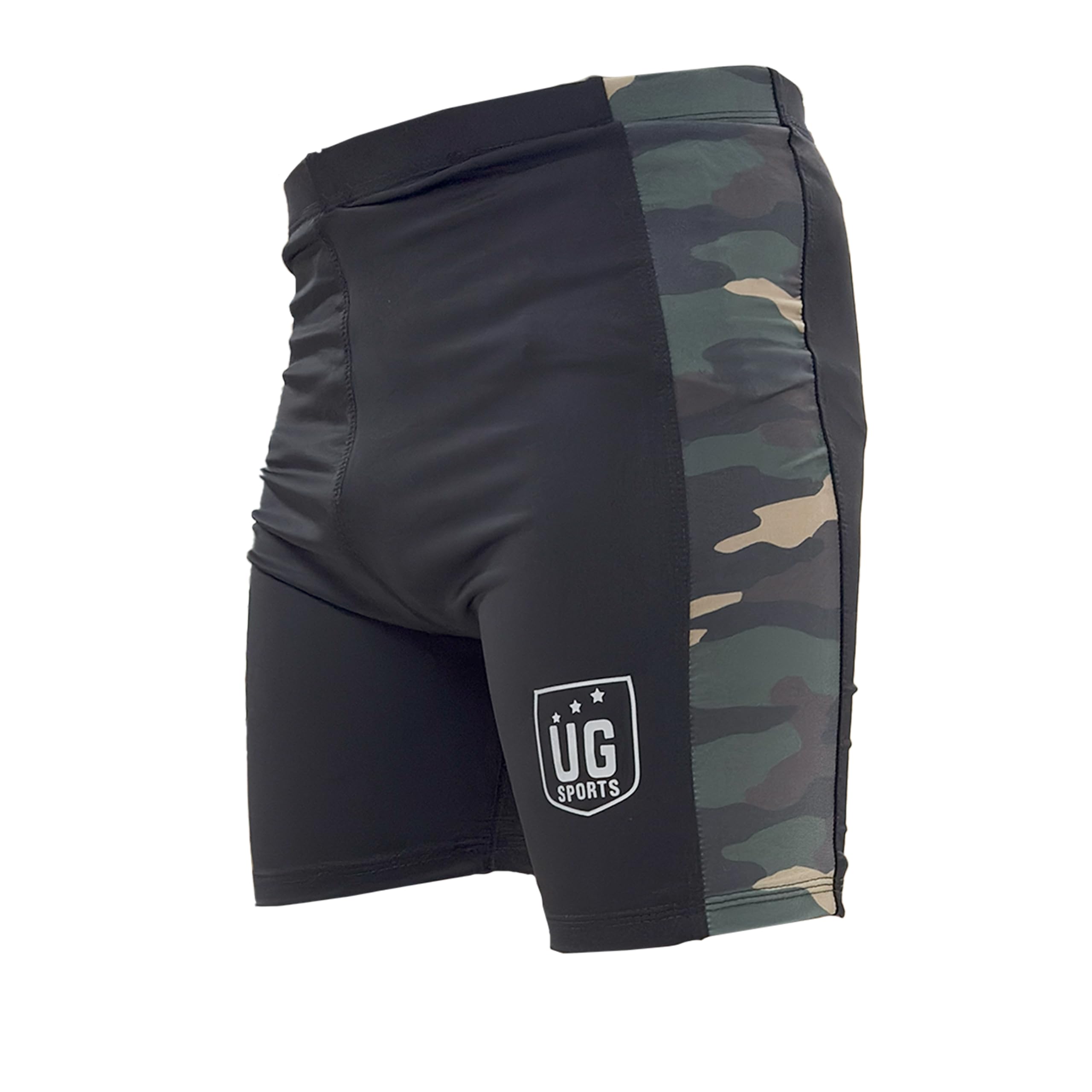 UG Sports Men's Nylon Skin Tights | Compression Shortss for Men Workout, Gym Shorts |Tighty for Men Badminton, Yoga, Swimming, Cycling,Tennis, Running,|Quick Dry Anti-Chafe-image-2