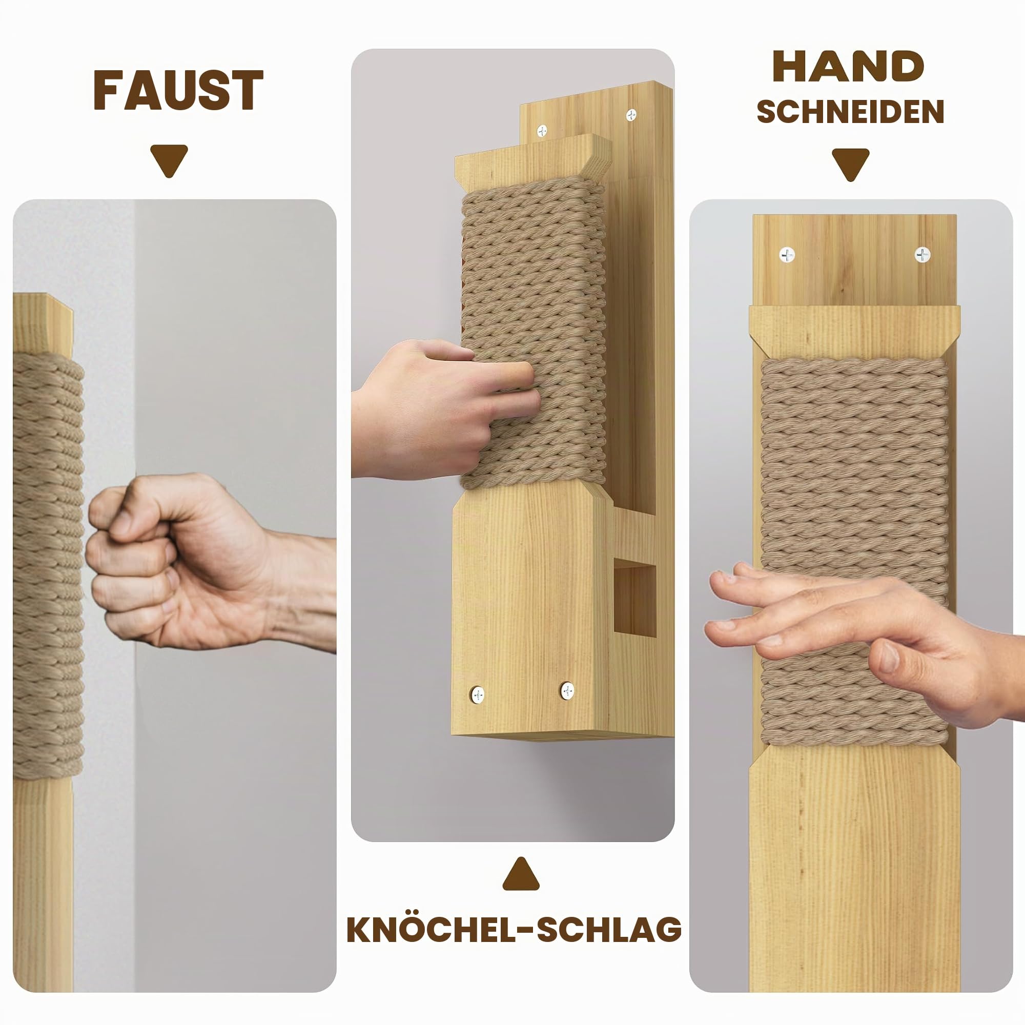 MR Makiwara Wandhalterung, 45,7 x 11,4 cm, traditionelles Makiwara-Board, Schlagpolster, professionelles Makiwara-Boxbrett, Klöppel-Halterung