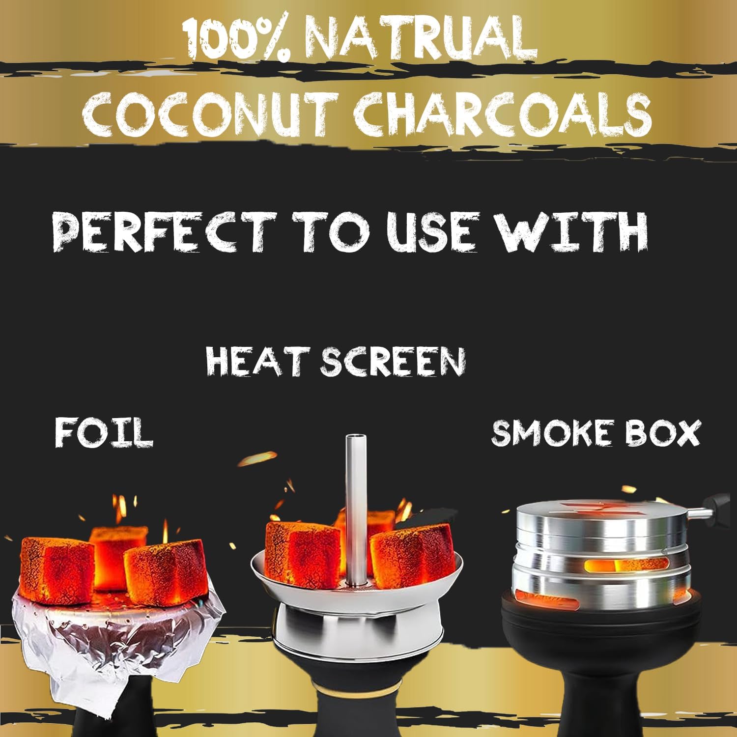 640 Pcs 10KG Natural Coconut Hookah Charcoal Cubes | Large 26MM x 26MM Cube| Lounge Box: Premium Quality Shisha Nargileh Coals- BBQ Multipurpose (Made in Indonesia)