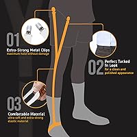 Vista 3 de Hold'Em tirantes para playera de elástico ultra suave con broche de metal extra fuerte