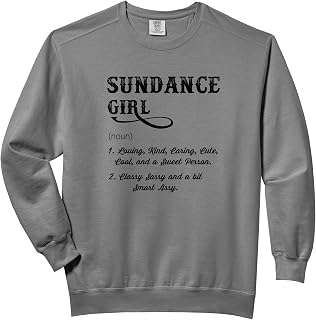 Sundance Girl Wyoming Funny Definition Women's Comfort Colors Adult Sweatshirt