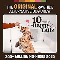 Vista 3 de Earth Animal No Hide - Masticables duraderos sin piel cruda para perros pequeños, sabor a mantequilla de maní - 6