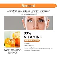 Vista 2 de Jabón de vitamina C Elements, jabón de vitamina C de elementos, jabón hecho a mano con vitamina C naranja, jabón de vitamina C, jabón orgánico