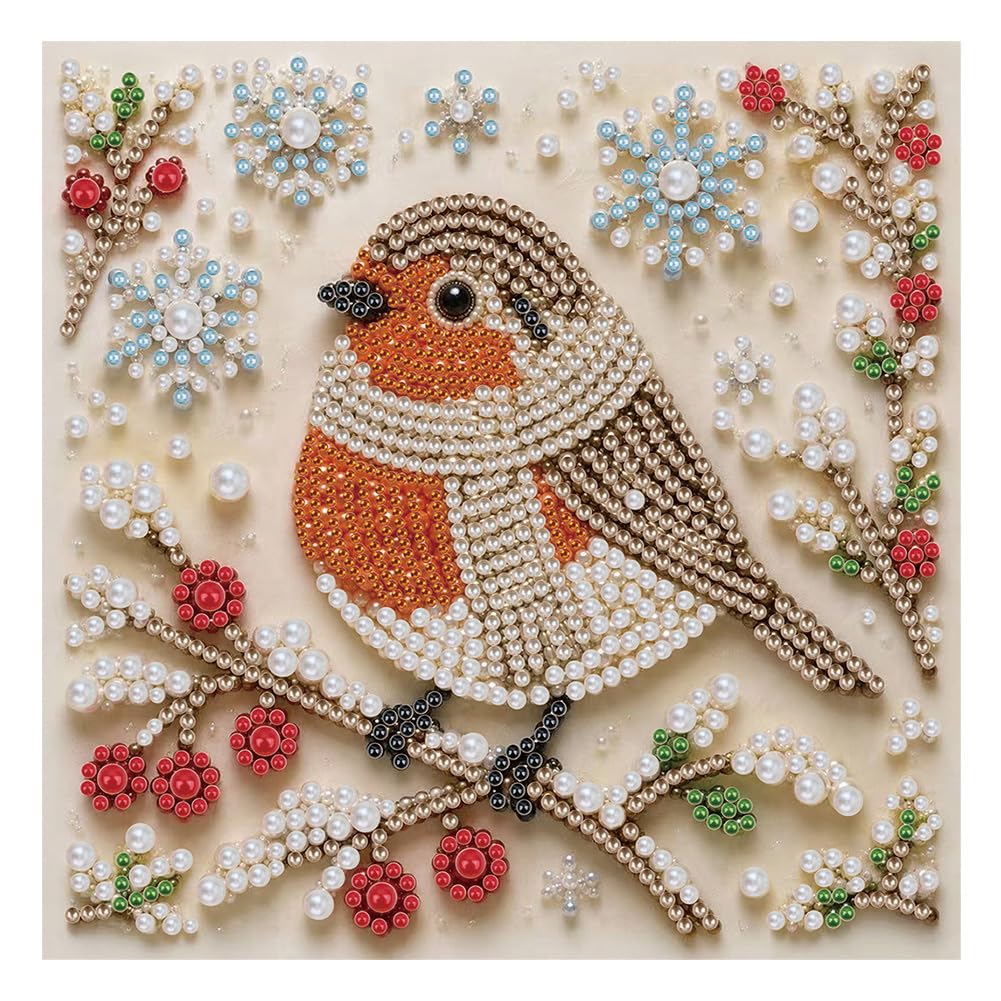 KUKUDEM Bird Pearl Painting Kits, Diamond Art Kit for Adults, 30×30cm