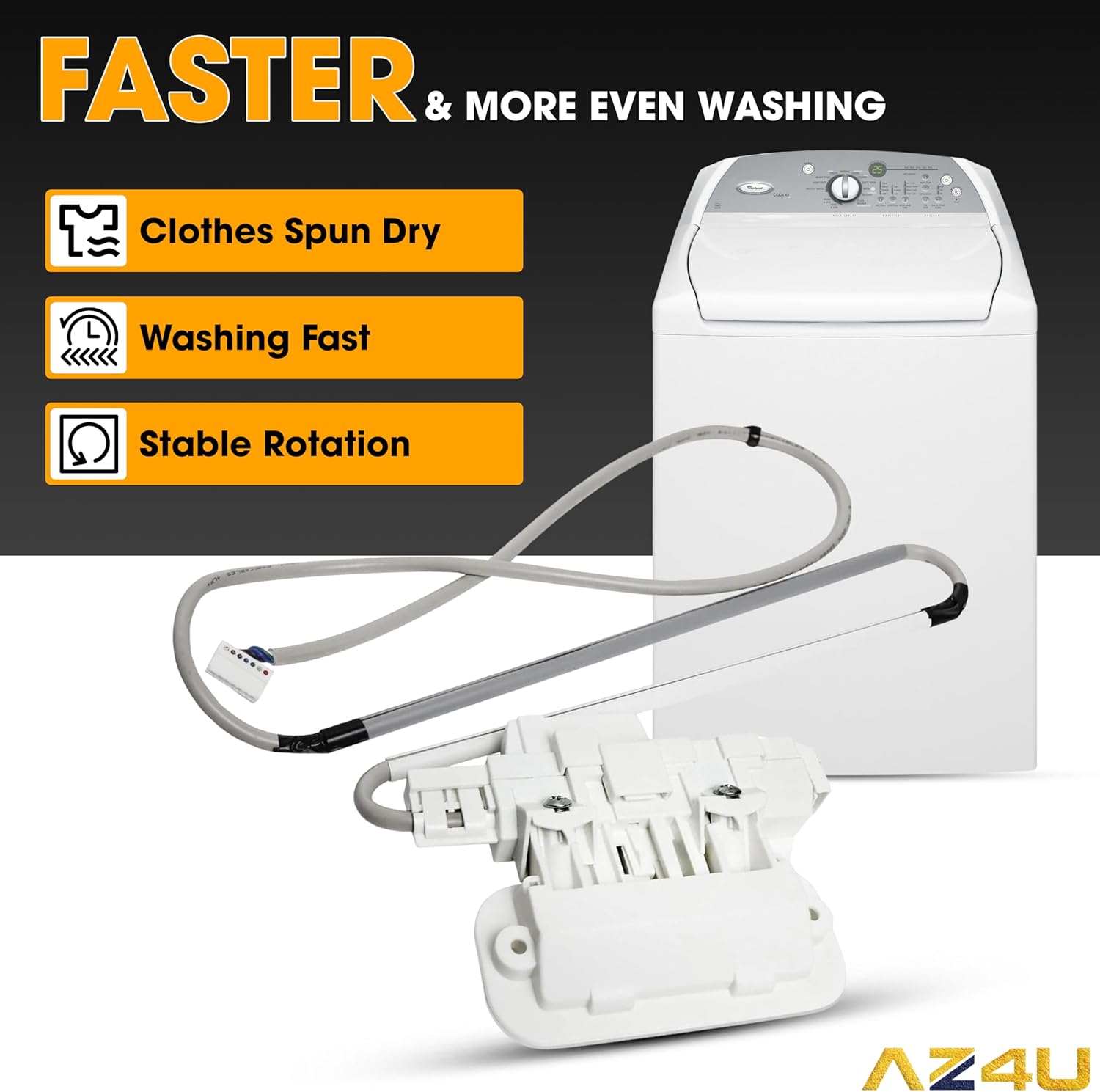 Efficient washing with the new lid lock switch