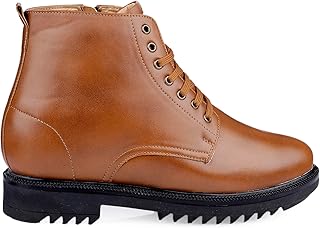 yuvrato baxi Men's 4 Inch Hidden Height Increasing Faux Leather Material Casual Formal Laceup Ankle Boot.-picture-15