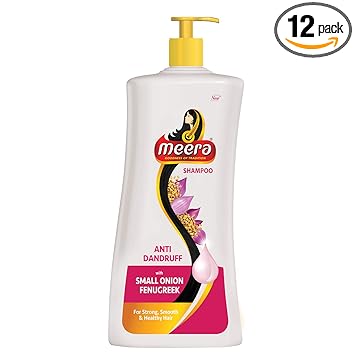 Meera Anti Dandruff Shampoo, With Goodness Of Small Onion and Fenugreek, Fights dandruff, For Men And Women,Paraben Free, 650ml