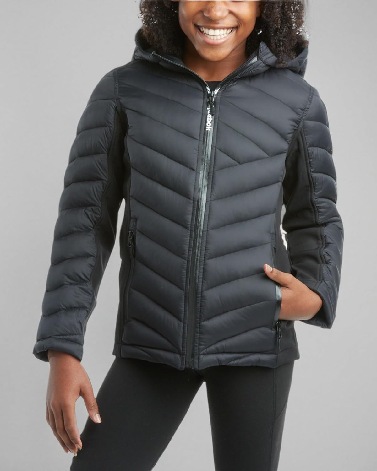 Reebok Girls Winter Jacket - Weather Resistant Hooded Quilted Puffer Parka Girls Jacket - Lightweight Warm Winter Coat - Image 8