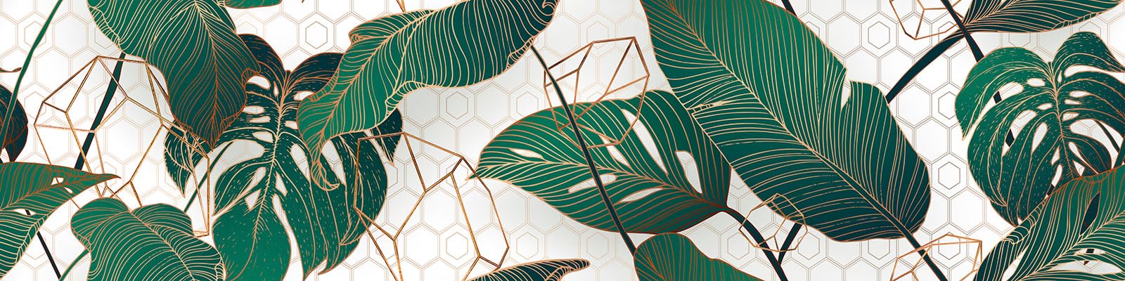 Adesivo adesivo per cucina – Fogli Tropicali 3617681672364 – Adesivo + protezione opaca, 90 x 360 cm