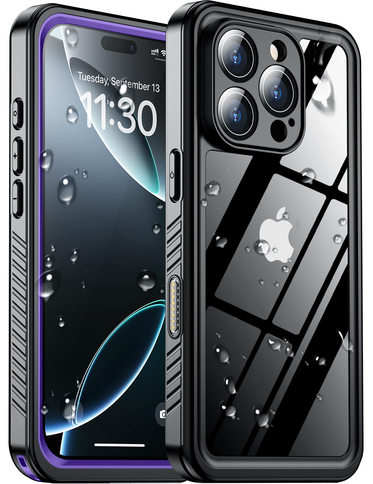 Coque étanche iPhone 16 Pro SPIDERCASE violette avec protection intégrée écran et objectif - 8