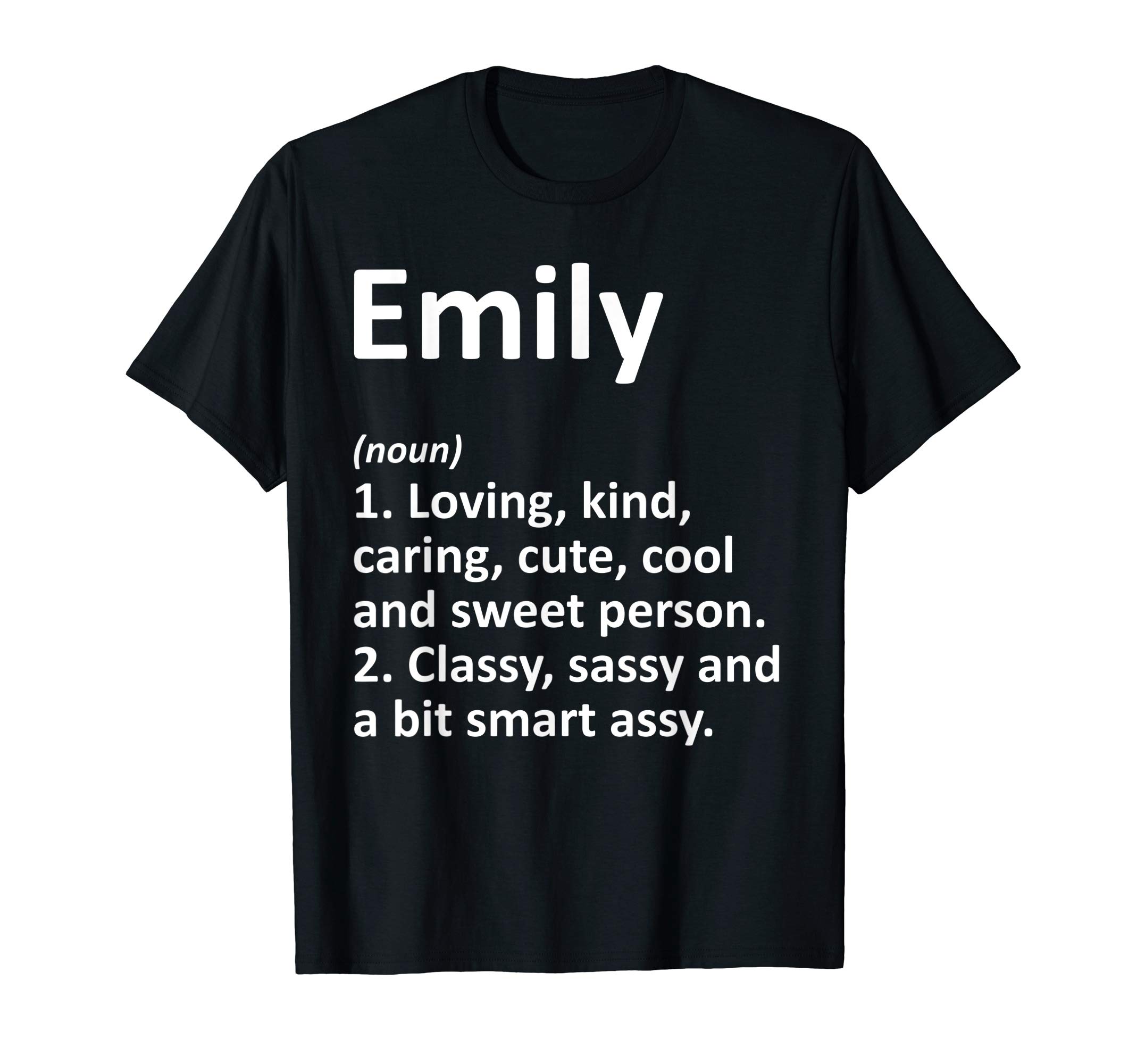 Custom Mom Wife Name Meaning Girl Christmas WomenEMILY Definition Personalized Name Funny Birthday Gift Idea T-ShirtOEKO-TEX STANDARD 100