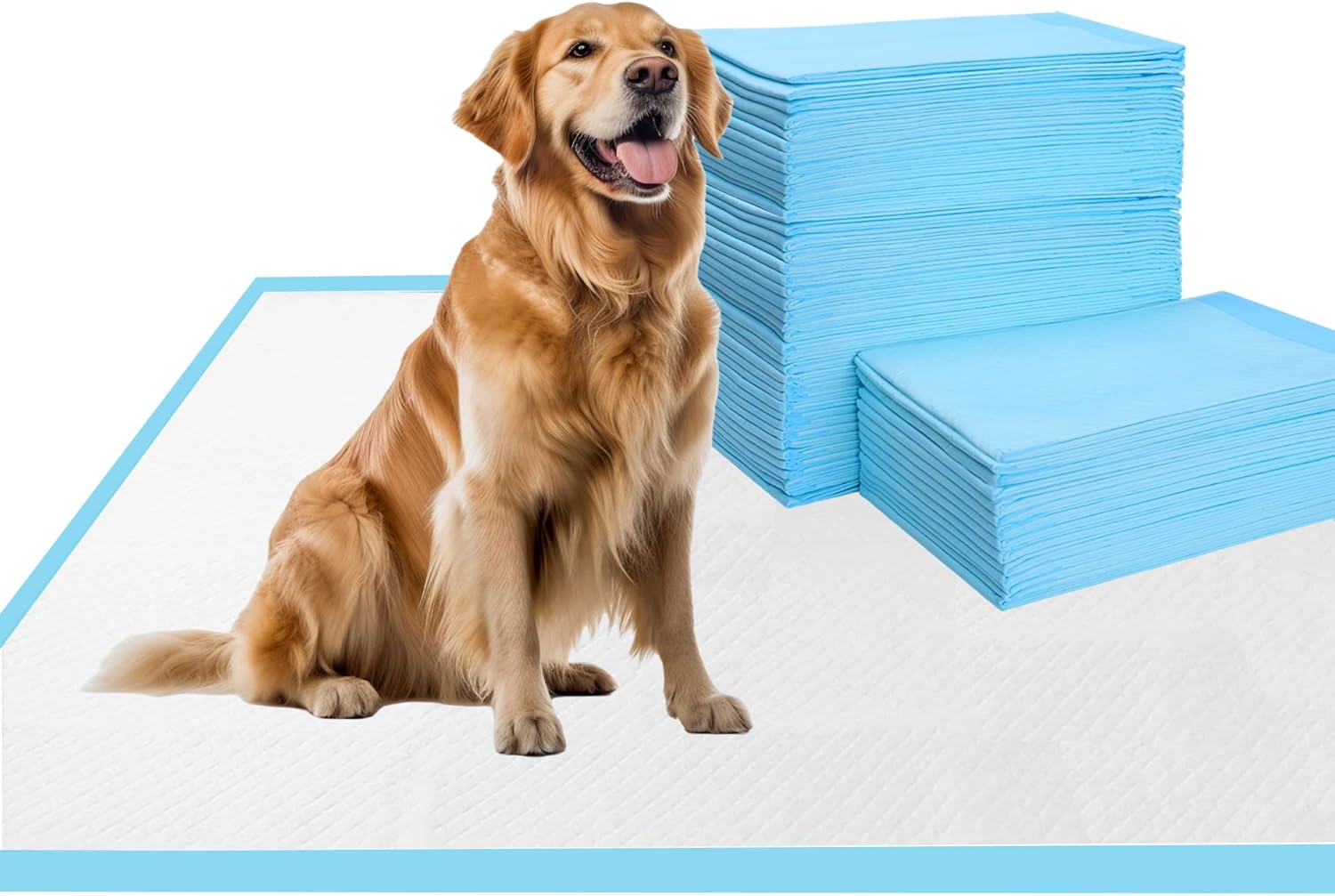 Dog and Puppy Pee Pads 50-Count Disposable Pet Pad 28x34 inch X-Large Waterproof Pet Training Pad Dog Pee Pads Maximum Absorption and Protection