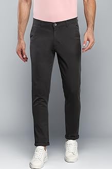 Dennis Lingo Men's Regular Fit Mid Rise Pants