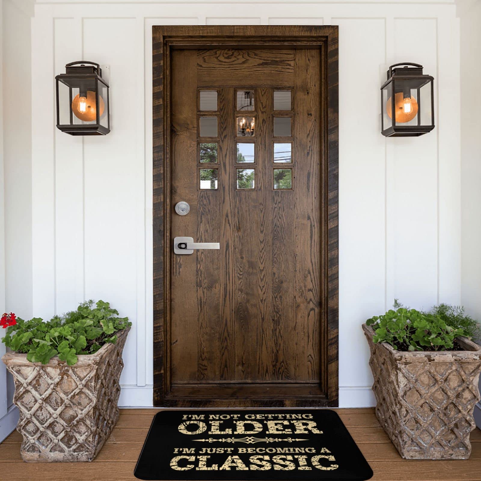 Zerbino per interni con scritta in inglese "I'm Not Getting Older", grande tappetino di benvenuto, divertente decorazione per ufficio (65 x 90 cm)