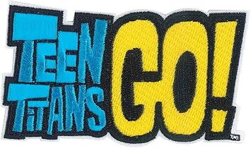 C&D Visionary Teen Titans Go Logo Patch, Yellow, Blue