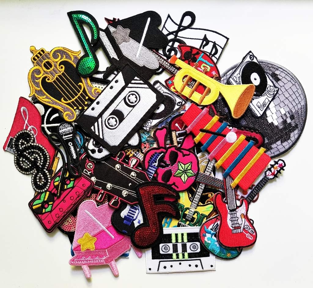 PP Patch Disco Crystal Magic Ball Light Party Music Cartoon Kids Embroidery Applique Iron-on Patch Logo Jackets Bags Jeans T-Shirt Jeans Skirt Vests Hat Embroidered Iron on Patch