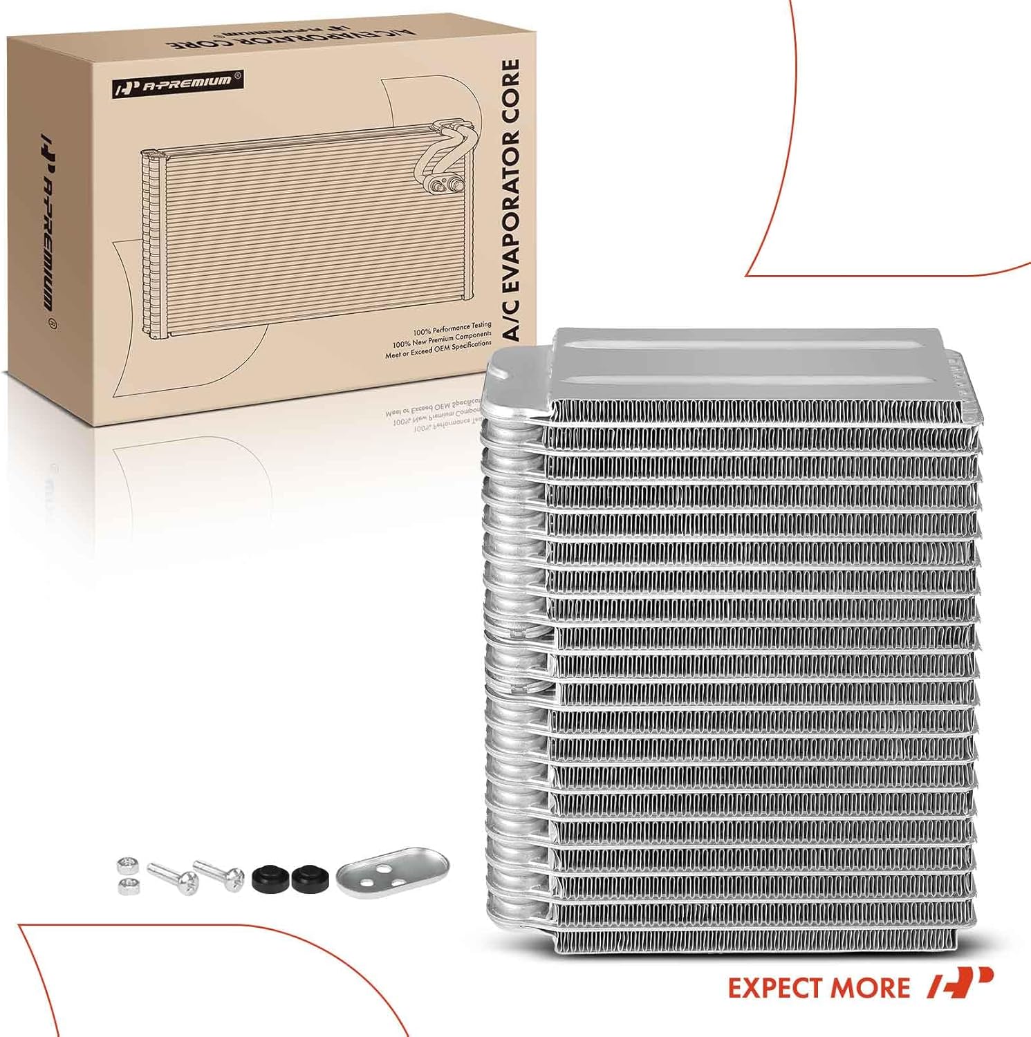 A-Premium Front AC Evaporator Core Compatible with Toyota Tacoma 1995-2004, built from 1/95