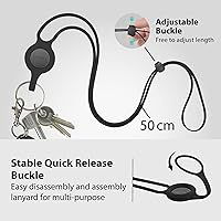 Vista 4 de Bone Correa cruzada para teléfono 3, correa para teléfono celular con ranura para tarjeta y bolsillo, cordón de silicona ajustable, soporte