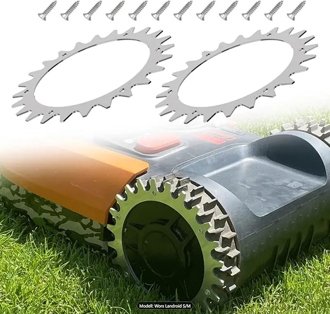 RIVERSHINE Spikes Für Worx Mähroboter - Verzinkter Stahl Für Bessere Traktion