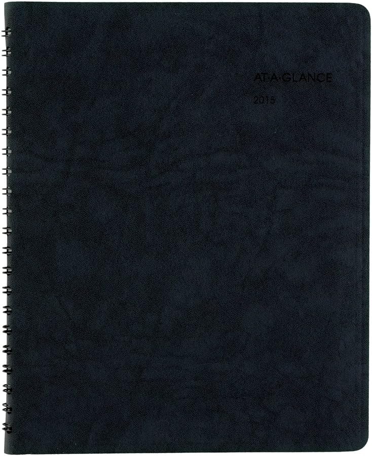 AT-A-GLANCE The Action Planner Weekly Appointment Book 2015, Wirebound, 8.12 x 10.88 Inch Page Size, Black (70EP01-05)