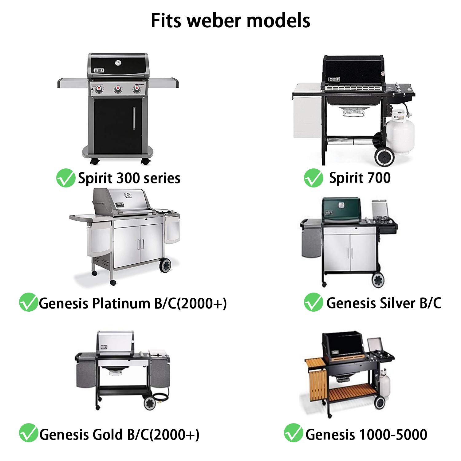 Grillrost-Set Für Weber Spirit & Genesis – 2-teilig, Emailliert, Passend Für Viele Modelle
