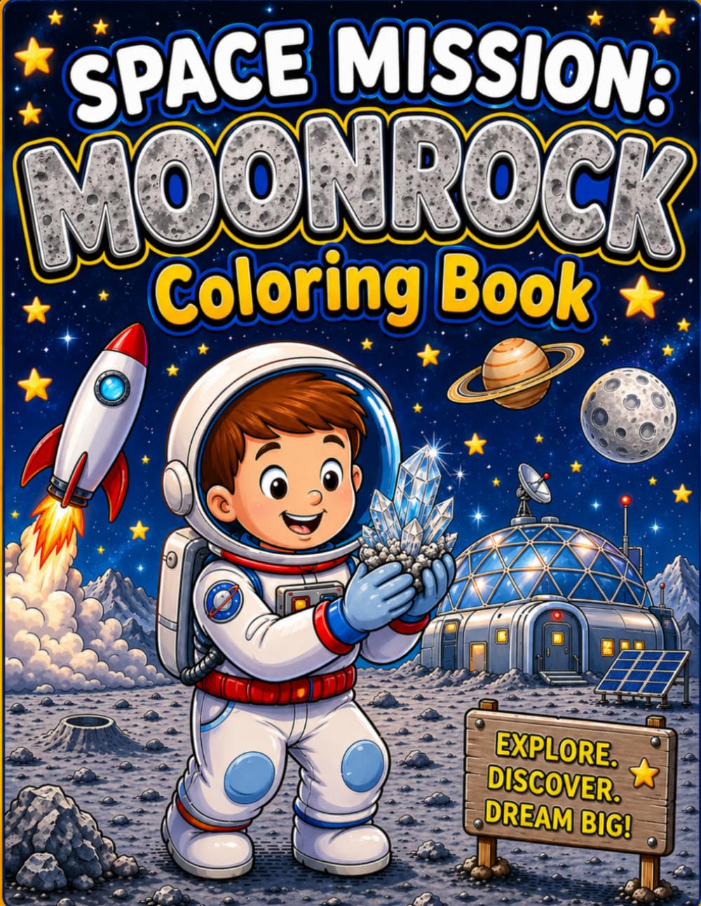 SPACE MISSION: MOONROCK Coloring Book