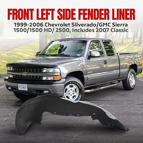Miniatura 2 de FITRITE AUTO PARTS Nuevo forro de guardabarros delantero izquierdo del lado del conductor para Chevrolet Silverado/GMC Sierra 1500/1500 HD/2500