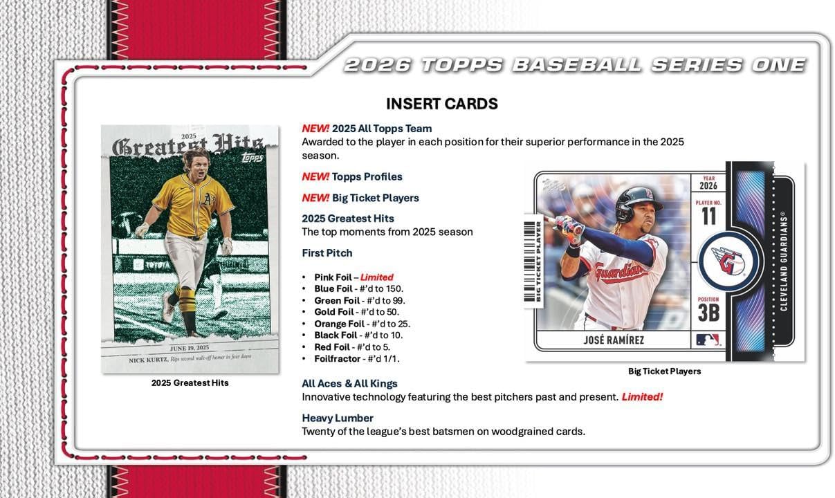 2026 Topps Series 1 Baseball Hobby Jumbo Box