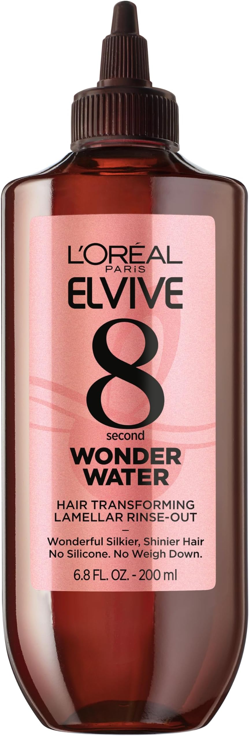 L’Oreal Paris Elvive 8 Second Wonder Water Lamellar, Rinse out Moisturizing Hair Treatment for Silky, Shiny Looking Hair, 6.8 FL; Oz