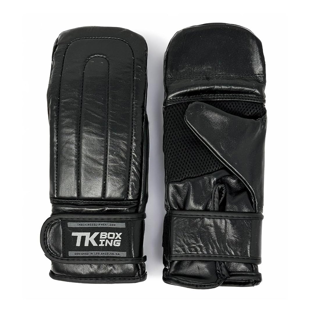 TK Boxing Gloves Gladiators - Bag Gloves (Black, M)