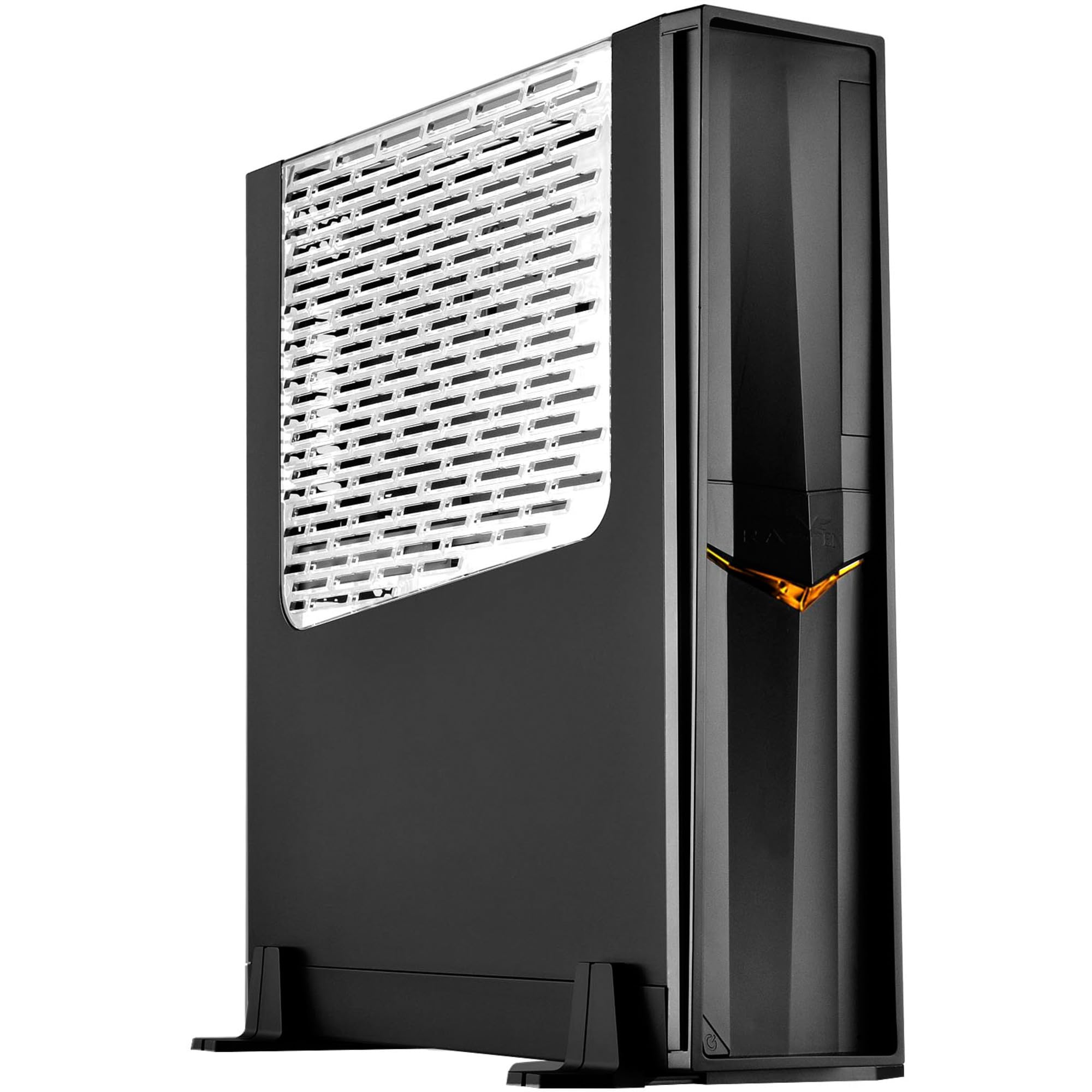 SilverStone Technology SST-RVZ02B-W - Raven PC Gamer Mini-ITX Obudowa z oknem, czarna