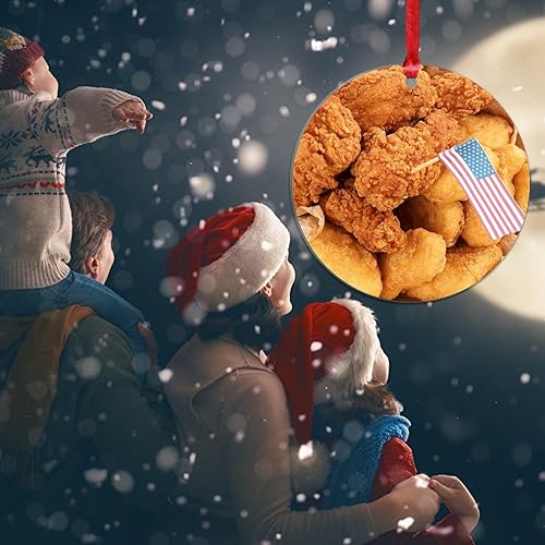 Miniatura 15 de Adorno de Navidad mexicano de tortilla de maíz acrílico adornos para decoraciones de Navidad, divertidos y deliciosos adornos de decoración de árbol