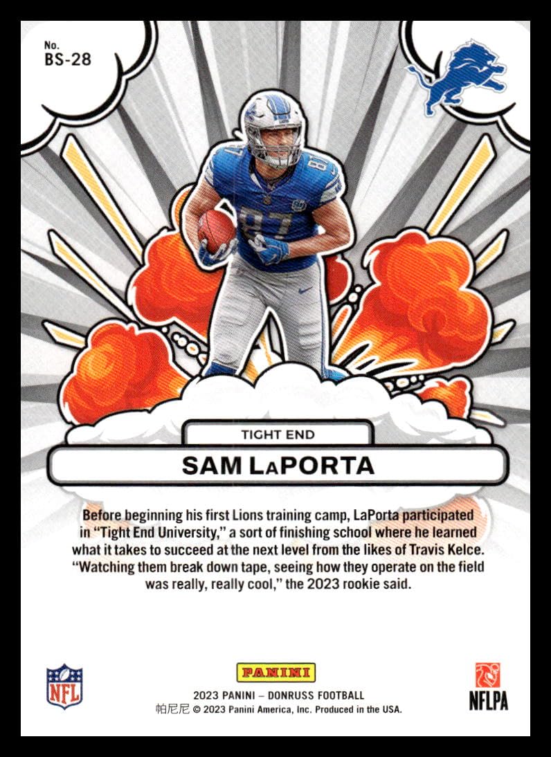 Amazon.com: 2023 Donruss Bomb Squad #28 Sam LaPorta Detroit Lions